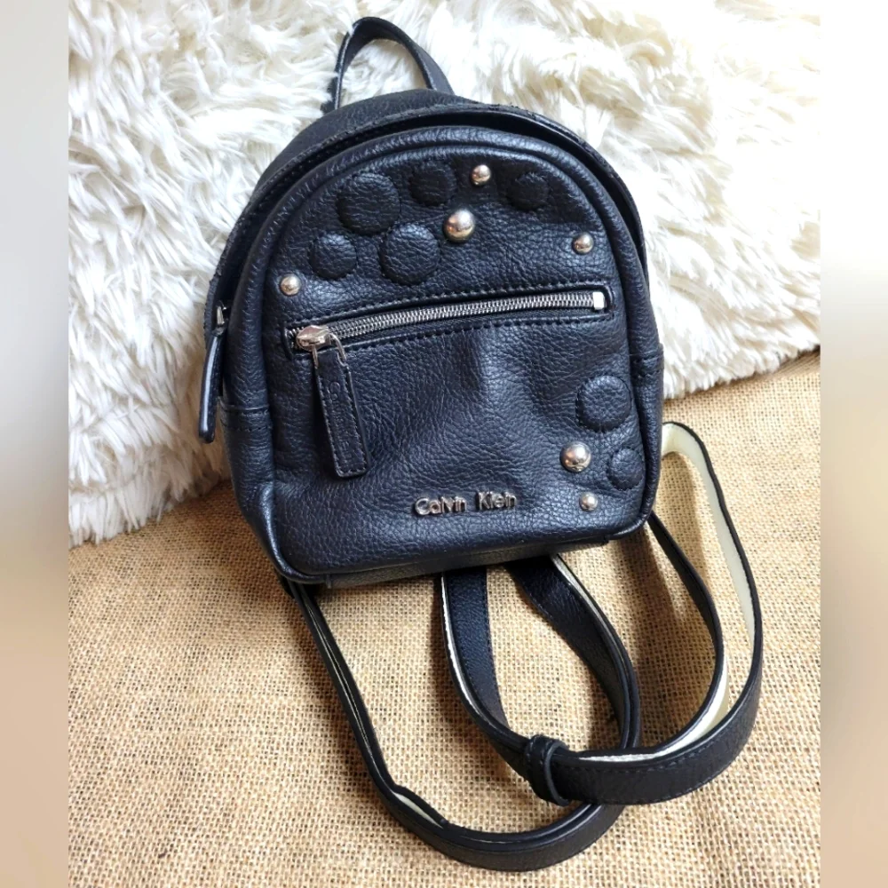 Calvin Klein mini backpack purse cute circle details